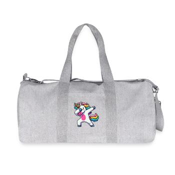 Dabbing Licorne Dab Licorne Fille Licornes - Sac de sport en toile recyclée Stanley/Stella - gris chiné - Devant
