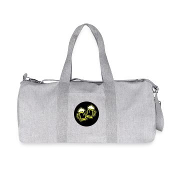 Toast à la bière symbole Chope à bière - Sac de sport en toile recyclée Stanley/Stella - gris chiné - Devant