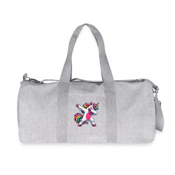 Dab Licorne Dabbing Licornes Fille Licorne - Sac de sport en toile recyclée Stanley/Stella - gris chiné - Devant