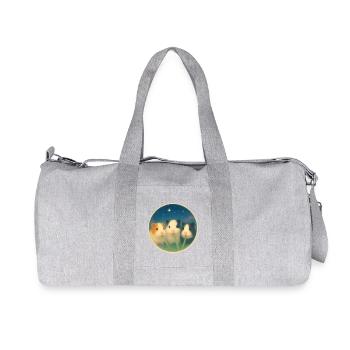 Amis pour la vie - Sac de sport en toile recyclée Stanley/Stella - gris chiné - Devant