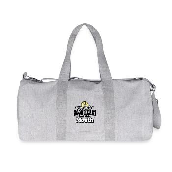 Humorous Assassination Themed T-Shirt - Recycled Canvas Sports Bag by Stanley/Stella - heather grey - Front