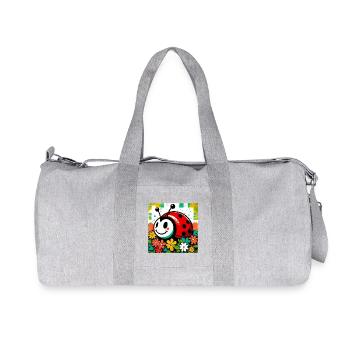 ladybird - Recycled Canvas Sports Bag by Stanley/Stella - heather grey - Front