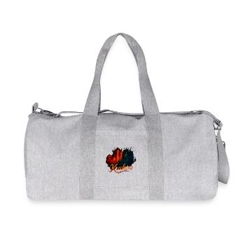 Krakow Kraków City Poland Silhouette Gift - Recycled Canvas Sports Bag by Stanley/Stella - heather grey - Front