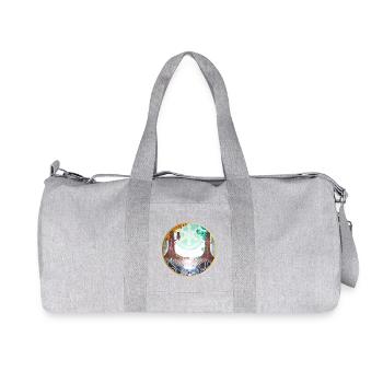 Mystical Nature Connection Illustration - Recycled Canvas Sports Bag by Stanley/Stella - heather grey - Front