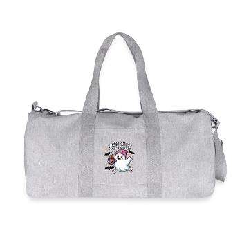 Fantôme Doux Café Halloween - Sac de sport en toile recyclée Stanley/Stella - gris chiné - Devant