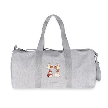 Warm Autumn Ghosts - Recycled Canvas Sports Bag by Stanley/Stella - heather grey - Front