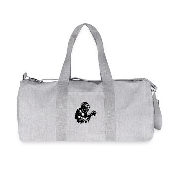 Silhouette de loup-garou noir et blanc - Sac de sport en toile recyclée Stanley/Stella - gris chiné - Devant