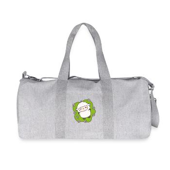 Mouton joyeux sur gazon fleuri - Sac de sport en toile recyclée Stanley/Stella - gris chiné - Devant