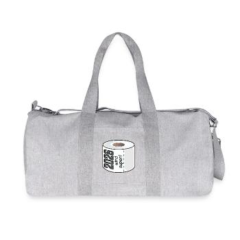 PAPIER TOILETTE PAPIER TOILETTE 2026 DICTONS - Sac de sport en toile recyclée Stanley/Stella - gris chiné - Devant