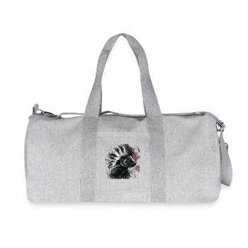 Lustiges Punkrock Stinktier - Recycelte Canvas-Sporttasche von Stanley/Stella - Grau meliert - Vorne