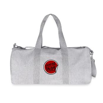 Vampire Bride Stickers Halloween Bachelor Bride Wedding - Recycled Canvas Sports Bag by Stanley/Stella - heather grey - Front