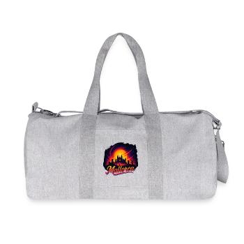Mallorca Sunset Cathedral Gift Palma - Recycled Canvas Sports Bag by Stanley/Stella - heather grey - Front