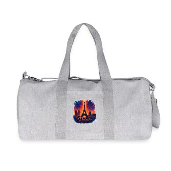 Cadeau Silhouette Paris Capitale France - Sac de sport en toile recyclée Stanley/Stella - gris chiné - Devant