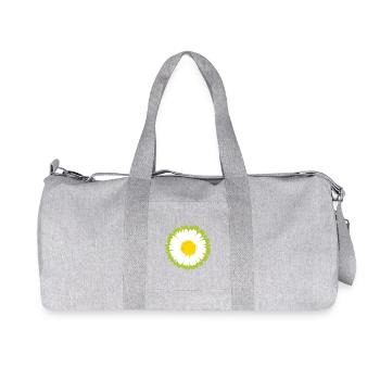 Sunny Daisy Pop Flower - Recycled Canvas Sports Bag by Stanley/Stella - heather grey - Front
