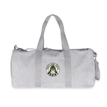 Portland Frog Resist - USA Frog T-Shirt - Recycled Canvas Sports Bag by Stanley/Stella - heather grey - Front