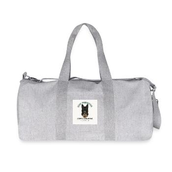 Stay Pawsitive Chien Motif Café - Sac de sport en toile recyclée Stanley/Stella - gris chiné - Devant