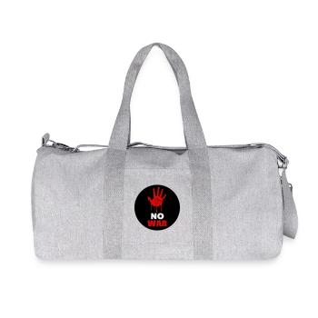 Kein Krieg - Recycelte Canvas-Sporttasche von Stanley/Stella - Grau meliert - Vorne