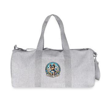 Emblème floral Yorkie Mom - Sac de sport en toile recyclée Stanley/Stella - gris chiné - Devant