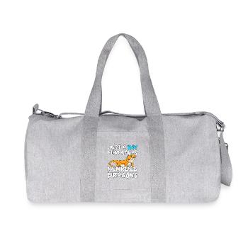 Bearded Dragon Boy Pet Love Bearded Dragon Owner - Recycled Canvas Sports Bag by Stanley/Stella - heather grey - Front