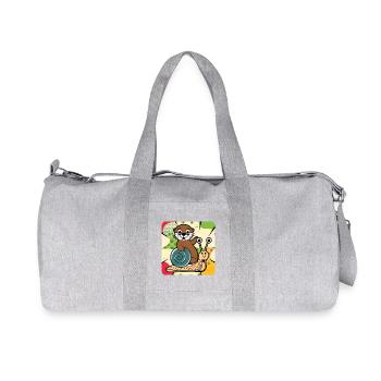 Loutre sur escargot – Pop Art - Sac de sport en toile recyclée Stanley/Stella - gris chiné - Devant