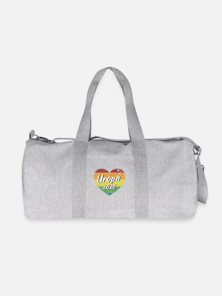 Uropa 2026 Urgroßvater werdender Uropa retro - Recycelte Canvas-Sporttasche von Stanley/Stella - Grau meliert