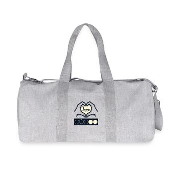 Biathlon Love - Heart Hands - Recycled Canvas Sports Bag by Stanley/Stella - heather grey - Front