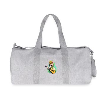 Lama à la guitare sous les tropiques - Sac de sport en toile recyclée Stanley/Stella - gris chiné - Devant
