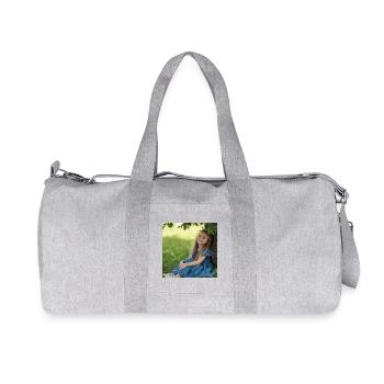 Robe d’été bleue en vert - Sac de sport en toile recyclée Stanley/Stella - gris chiné - Devant