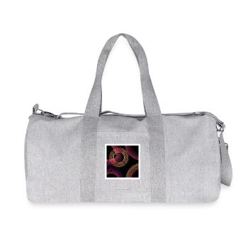 Neon Wirbel - Recycelte Canvas-Sporttasche von Stanley/Stella - Grau meliert - Vorne