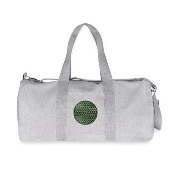 Yoga Méditation Transe Goa Géométrie Mandala Green - Sac de sport en toile recyclée Stanley/Stella - gris chiné - Devant