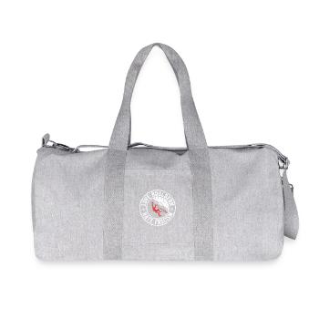 J’adore Bouldern, je déteste le fascisme - Produits dérivés antifascistes - Sac de sport en toile recyclée Stanley/Stella - gris chiné - Devant