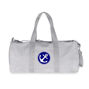Anchor icon - Recycled Canvas Sports Bag by Stanley/Stella - heather grey - Front