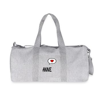 Turkish Mom Anne - Recycled Canvas Sports Bag by Stanley/Stella - heather grey - Front