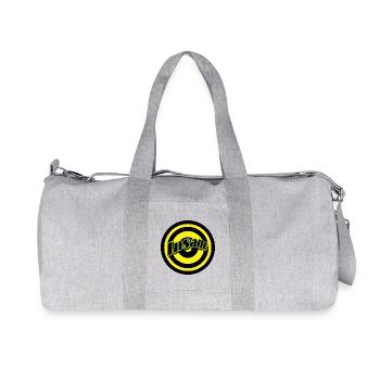 Insane Neon Kreis Design - Recycelte Canvas-Sporttasche von Stanley/Stella - Grau meliert - Vorne