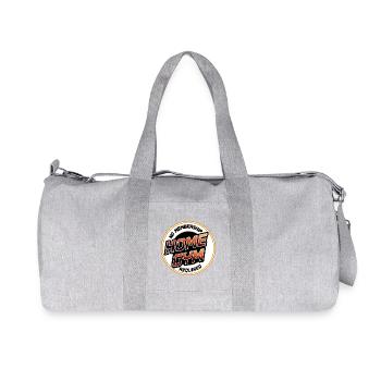 Salle de sport à domicile, T-shirt sans abonnement obligatoire - Sac de sport en toile recyclée Stanley/Stella - gris chiné - Devant