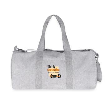 Pensez à la course de Formule Car Out Box - Sac de sport en toile recyclée Stanley/Stella - gris chiné - Devant