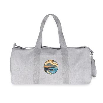 Explorez Lanzarote en Espagne Îles Canaries anciennes - Sac de sport en toile recyclée Stanley/Stella - gris chiné - Devant