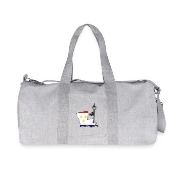 Carte cool de la Nouvelle-Orléans Mardi Gras USA - Sac de sport en toile recyclée Stanley/Stella - gris chiné - Devant