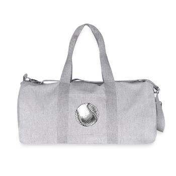 Balle Baseball Gravée Linéaire - Sac de sport en toile recyclée Stanley/Stella - gris chiné - Devant
