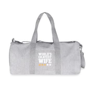 La femme la plus correcte du monde - Sac de sport en toile recyclée Stanley/Stella - gris chiné - Devant