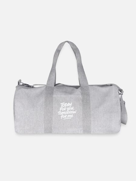 Today for you, tomorrow for me - Recycled Canvas Sports Bag by Stanley/Stella - heather grey
