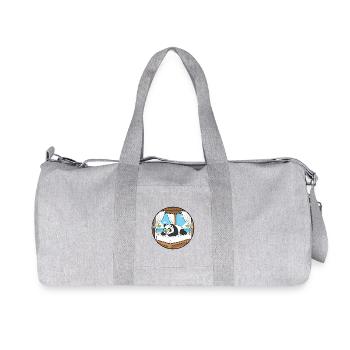 Beach Spa Panda Bear Relaxing Art - Recycled Canvas Sports Bag by Stanley/Stella - heather grey - Front