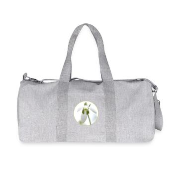 Source de la Fleur de Perce-Neige - Sac de sport en toile recyclée Stanley/Stella - gris chiné - Devant