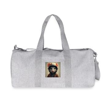 le petit rat motard - Sac de sport en toile recyclée Stanley/Stella - gris chiné - Devant