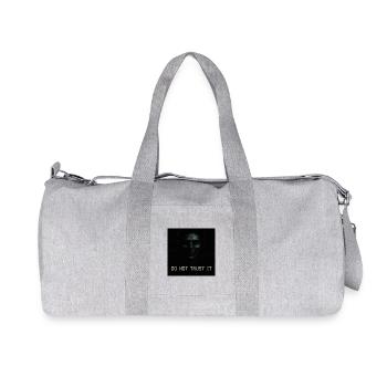 Do Not Trust It Glitch Horror - Recycled Canvas Sports Bag by Stanley/Stella - heather grey - Front