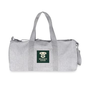 Design de chien sauvage mais bon - Sac de sport en toile recyclée Stanley/Stella - gris chiné - Devant