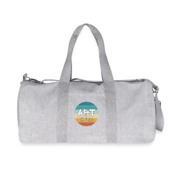 Art rétro – L’art est amusant - Sac de sport en toile recyclée Stanley/Stella - gris chiné - Devant