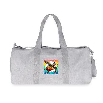 tortue - Sac de sport en toile recyclée Stanley/Stella - gris chiné - Devant