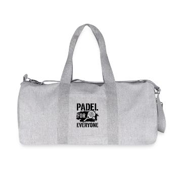 Padel for Everyone Sport Community Lifestyle - Recycled Canvas Sports Bag by Stanley/Stella - heather grey - Front
