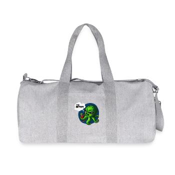Grumpy Kraken - Recycelte Canvas-Sporttasche von Stanley/Stella - Grau meliert - Vorne